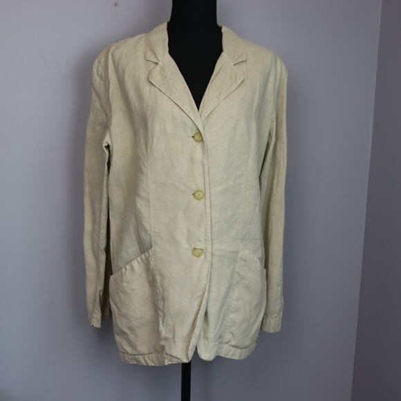120% Lino Women's linen blazer in size L - Picture 1 of 6